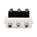 Модуль AV RCA «тюльпан» (Video + Audio R/L) 45×22.5 мм Smartdust SK-M174